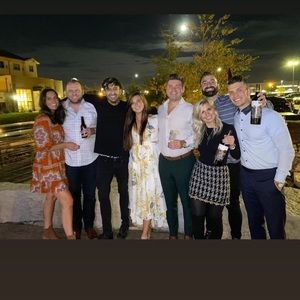 Lulus yellow floral dress. Size L